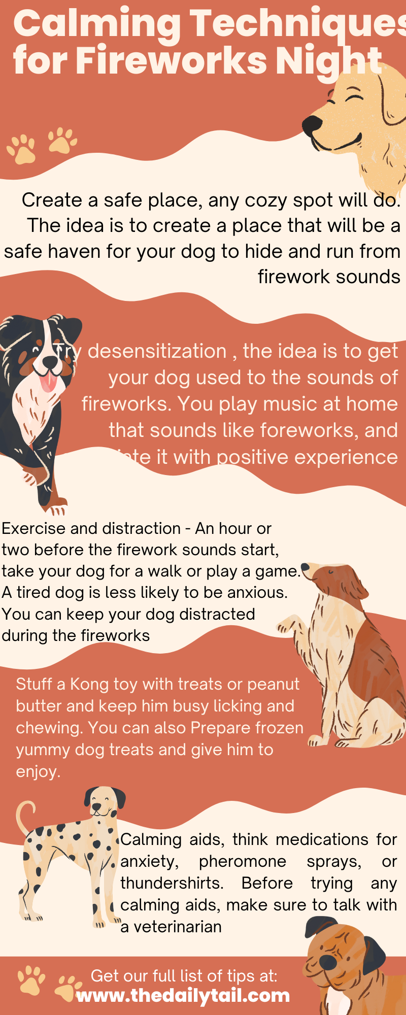 dogs and fireworks tips infographic