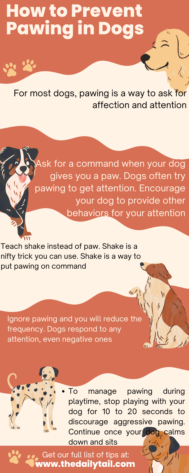 dogs pawing